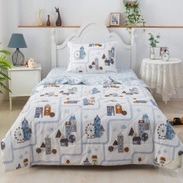 Город Эмбер набор с одеялом-покрывалом (1,5 спальный)